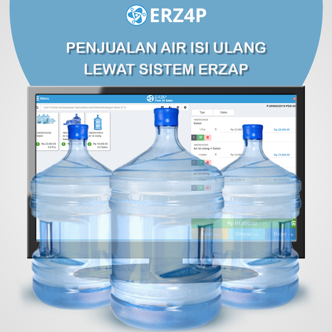 Penerapan Penjualan Air Isi Ulang Pada Erzap Erz4p