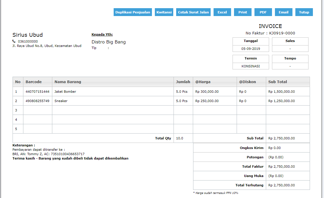 Penerapan Konsinyasi Penjualan Pada Erzap Erz4p Software