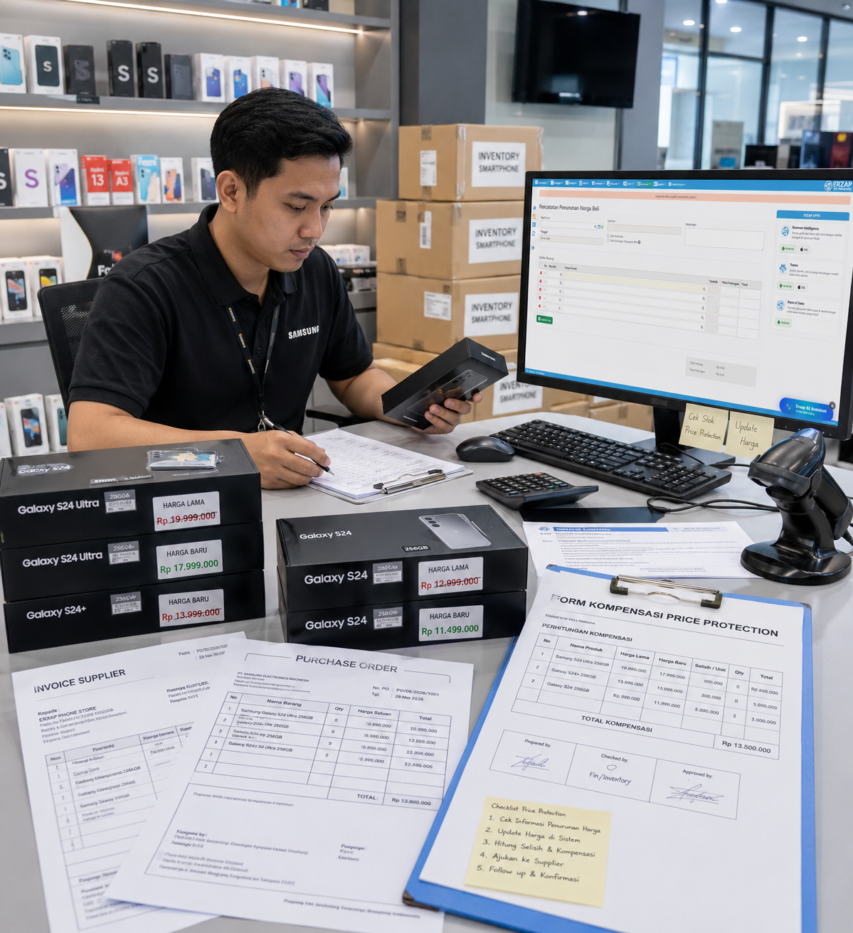 Price Protection Penurunan Harga Erzap ERP