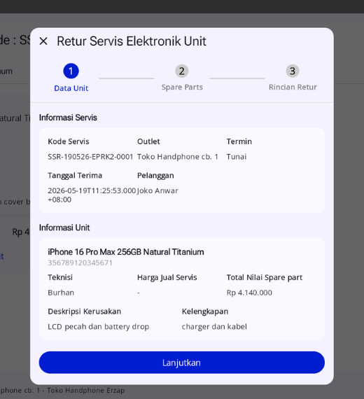 Pelanggan Komplain? Retur Servis di Aplikasi atau Back Office
