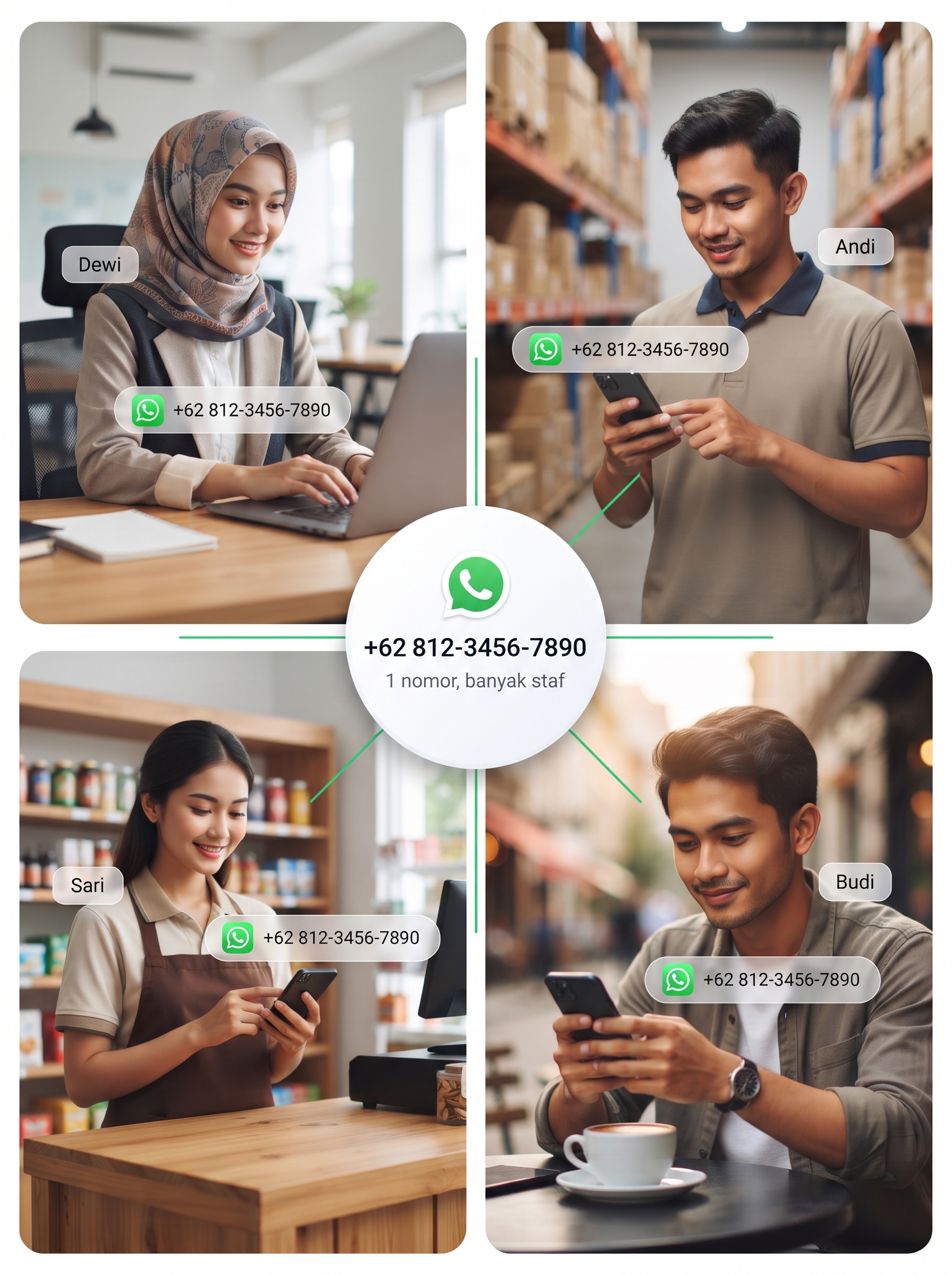 Penugasan dan Label Omni Chat Erzap